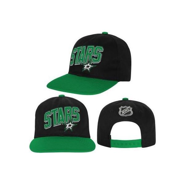 Outerstuff Essentials Cappellino Snapback Nhl Junior Deadstock, Dallas Stars, Taglia Unica-image