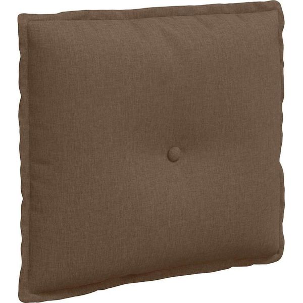 Vidaxl Cuscino Per Lo Schienale Marrone 50 X 19 X 45 Cm In Tessuto-image