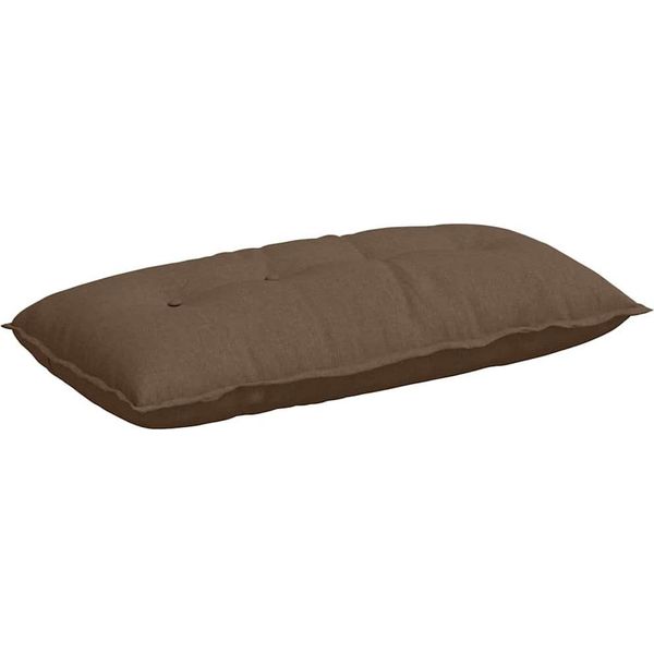 Vidaxl Cuscino Per Lo Schienale Marrone 100 X 19 X 50 Cm In Tessuto-image
