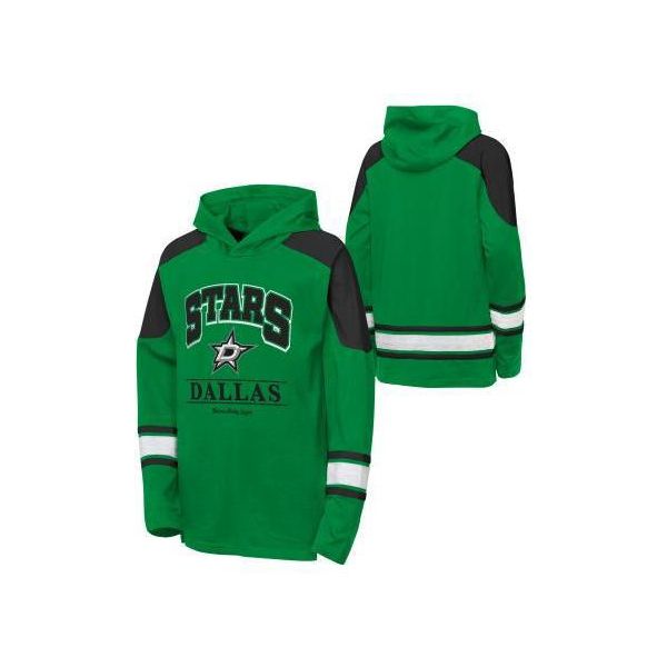 Outerstuff Gear Up Fashion Nhl Felpa Con Cappuccio Junior, Taglia: S, Dallas Stars, 8 Anni-image