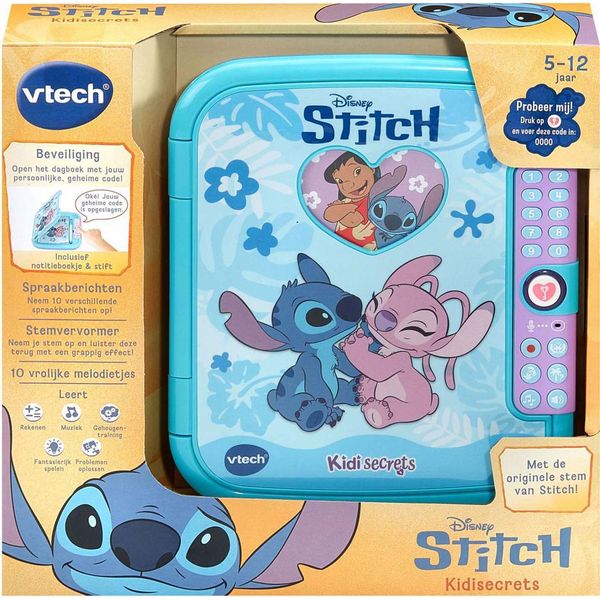 Vtech Stitch Kidisecrets, 5 Anni, Suoni, Funzione Parlante, Batterie Necessarie, Aa, Plastica-image