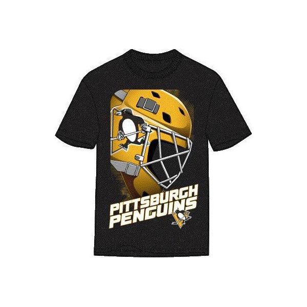 Outerstuff Defender Nhl Junior T-Shirt, Nero, Pittsburgh Penguins, Taglia: S, 8 Anni-image
