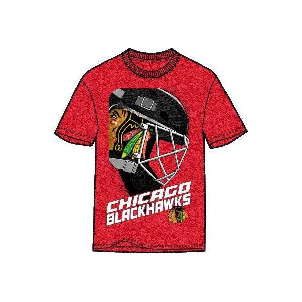 Outerstuff Defender Nhl Junior T-Shirt, Rosso, Taglia: S, Chicago Blackhawks, 8 Anni-image