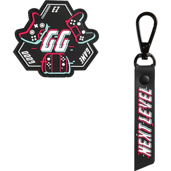 Coocazoo Pendente Accessori Per Lo Zaino Colour Up-Set (2 -Pezzi) Gaming Nero-image