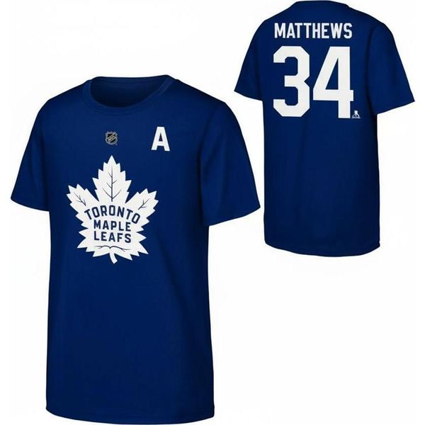 Maglietta Per Bambini Auston Matthews Toronto Maple Leafs Nhl Flat N&N Ctn Tee Taglia: Bambini M (9-11 Anni)-image