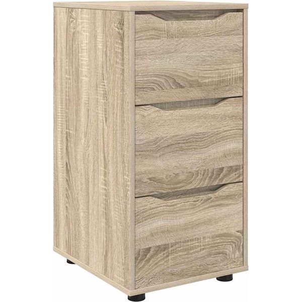 Vidaxl Armadio Portaoggetti Rovere Sonoma 40 X 48 X 81 Cm Materiale In Legno-image