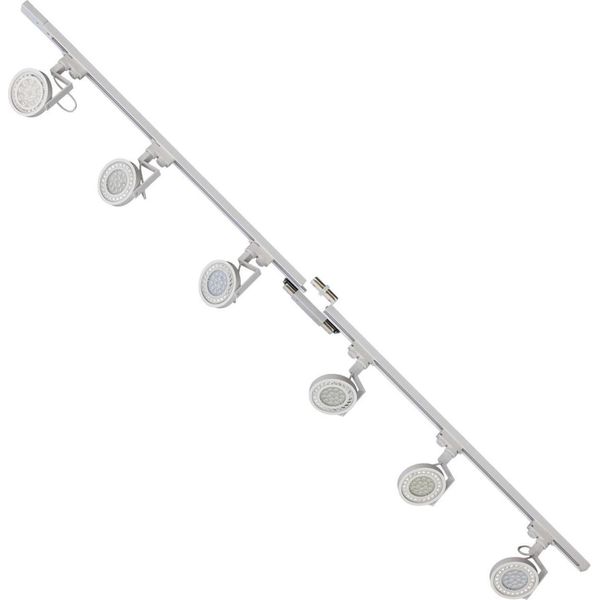 Kit Binario Bianco Da 2 M Con Faretti Monofase AR111 3054 Zuma Line-image