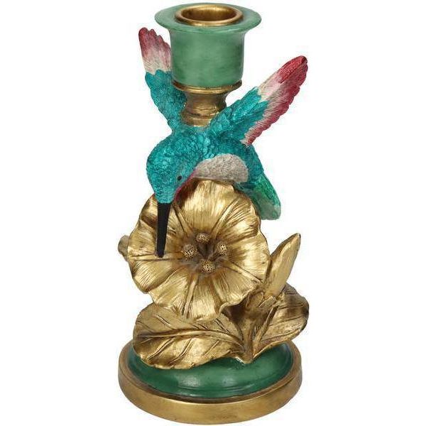 Portacandele Colibrì 17 Cm Portacandele Decorativo A Forma Di Uccellino-image