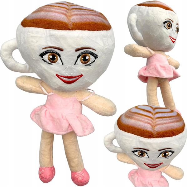 Ballerina Cappuccina Italian Brain Red Plush Doll Trend 25 Cm-image