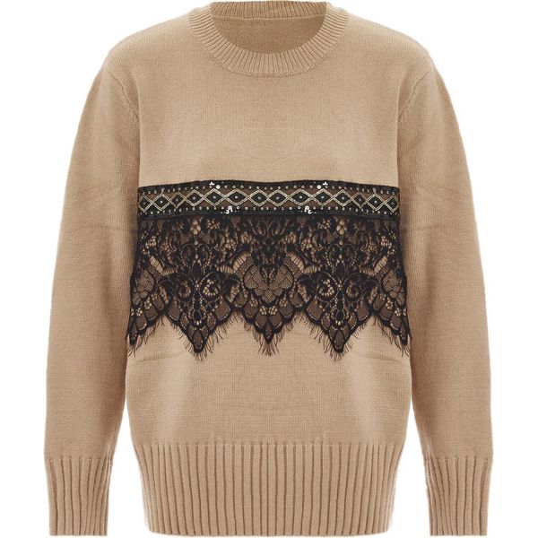 Caissa Damen Strickpullover - Beige, M-image