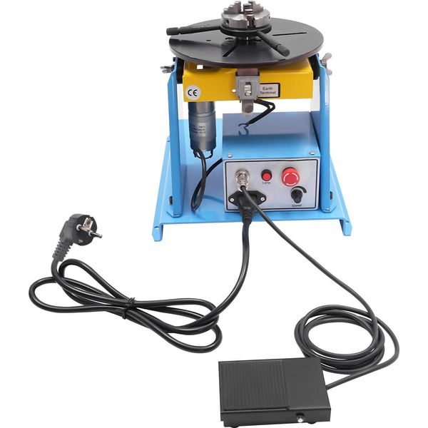Posizionatore Rotante Per Saldatura, Tavola Rotante, 10 Kg Orizzontale/5 Kg Verticale, Blu-image