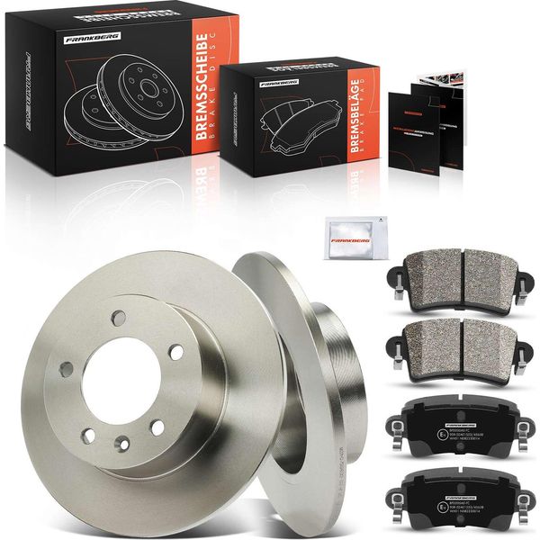 Frankberg 2X Dischi Freno 4X Pastiglie Freno Asse Posteriore Per Nissan Interstar Opel Movano Combi Movano Renault Master Ii-image
