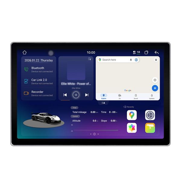 Display 2K Android Radio 128 Gb Per Fiat Ducato 2012-2022 Carplay Android Auto Navi 4G Lte Bluetooth Dab+ Telecamera Posteriore Comandi Al Volante-image