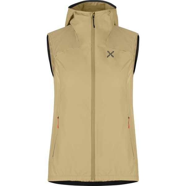 Rise Hooded Vest Woman - Gilet Leggero Da Donna Con Cappuccio, Montura, Colore: 036354-DESERT Beige/Melon, Taglia: M-image