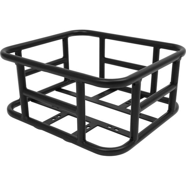 Cestino Posteriore Per Bicicletta - Cestino Portapacchi - Ferro, Metallo - Robusto Cestino Di Carico - Per Bicicletta Ed E-Bike - Nero-image