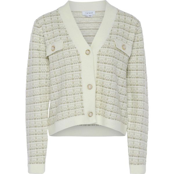 Maglione Da Donna Caneva - Bianco Lana A Quadri, M/L-image
