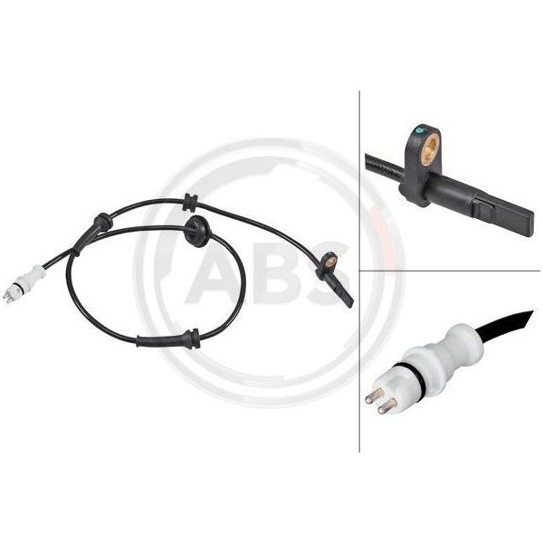 A.B.S. 31893 Sensore Velocità Ruota Oe 46796114 Compatibile Con Thesis-image