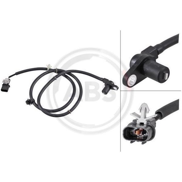 A.B.S. 31732 Sensore Velocità Ruota Oe MR569148 Compatibile Con Lancer-image