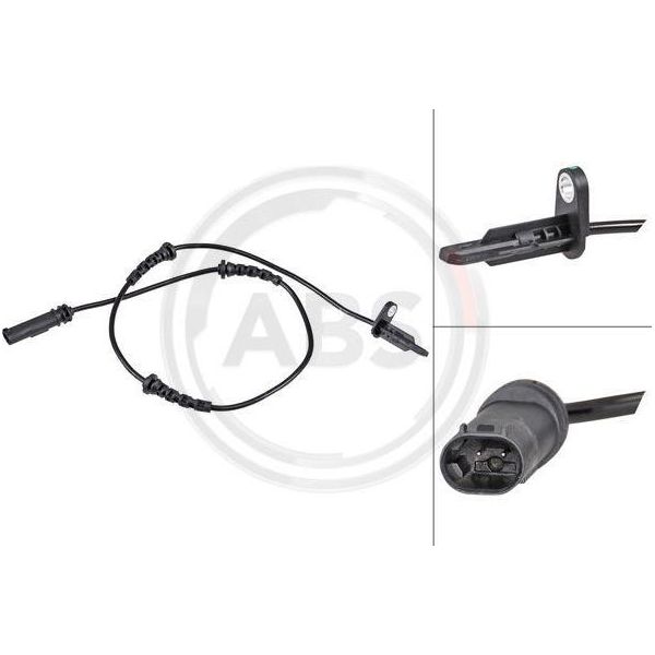 A.B.S. 32027 Sensore Velocità Ruota Oe 34526871065 Compatibile Con X4, X3-image