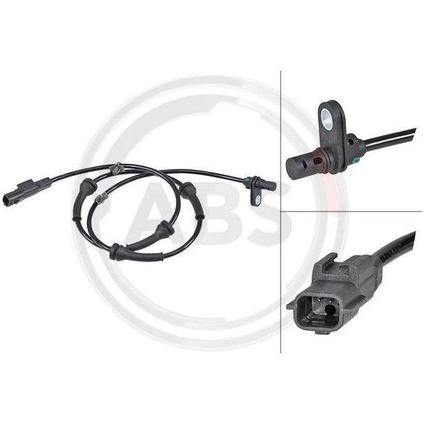 A.B.S. 30224 Sensore Velocità Ruota Oe 479507427R Compatibile Con Kadjar, Koleos-image