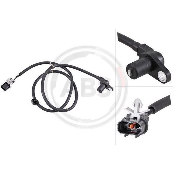 A.B.S. 31731 Sensore Velocità Ruota Oe MR569147 Compatibile Con Lancer-image