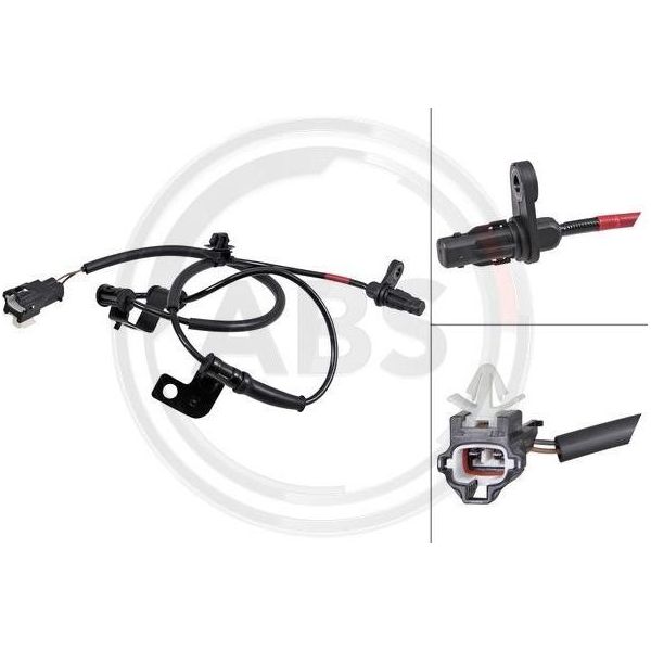 A.B.S. 31858 Sensore Velocità Ruota Oe 598303S900 Compatibile Con Sonata-image