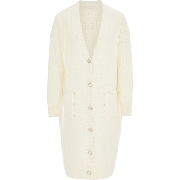 Cardigan Da Donna Caissa - Lana Bianca, M-image