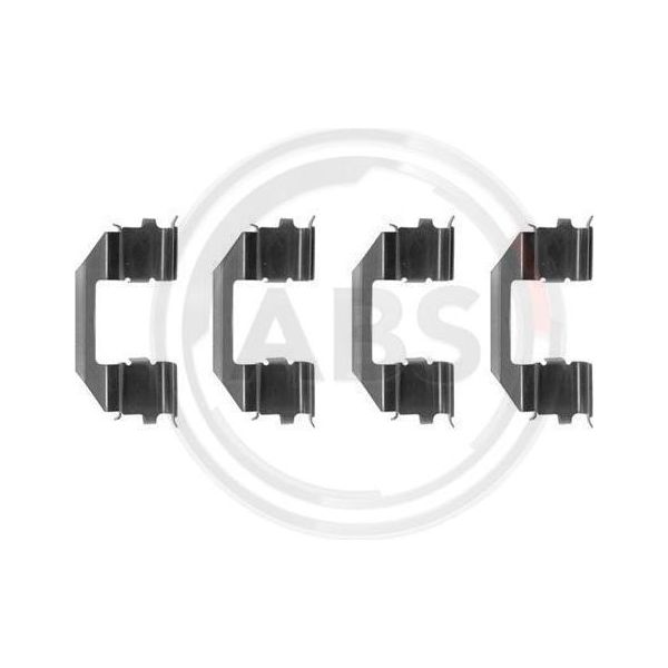 A.B.S. 1258Q Set Di Accessori, Pastiglie Freno A Disco Oe 45012580000 Compatibili Con Accord, CR-V, HR-V, Legend, Prelude, Shuttle-image