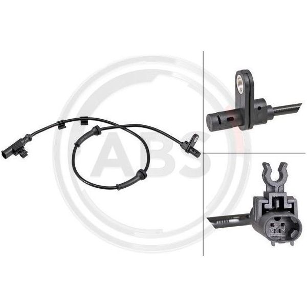 A.B.S. 32135 Sensore Velocità Ruota Oe 4515400217 Compatibile Con Fortwo-image