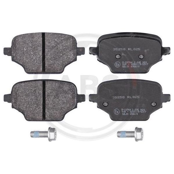 A.B.S. 35258 Set Di Pastiglie Freno, Freno A Disco Oe 1635254980 Compatibile Con Proace, Rifter, Partner, Berlingo-image