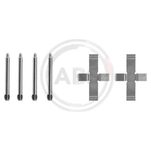 A.B.S. 1076Q Set Di Accessori, Pastiglie Freno A Disco Oe 16010760 Compatibili Con Omega, Senator-image