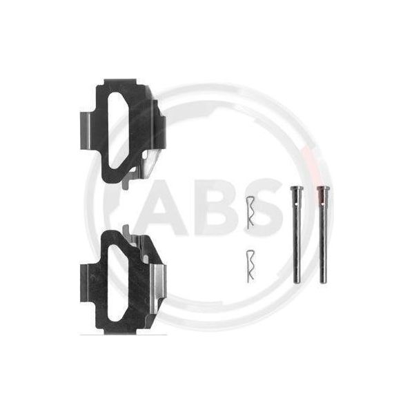 A.B.S. 1141Q Set Di Accessori, Pastiglie Freno A Disco Oe 95711410 Compatibili Con Evasion, Jumpy, Xantia, Scudo, Ulysse, Escort, Fiesta, 806, Expert-image