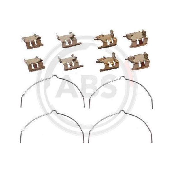 A.B.S. 1289Q Set Di Accessori, Pastiglie Freno A Disco Oe 441289000 Compatibili Con Avensis, Corolla-image