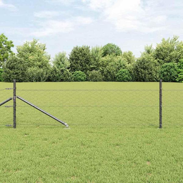 Maison Exclusive - Palo Della Recinzione Grigio 100 X 0,4 M (Rete 50 Mm)-image