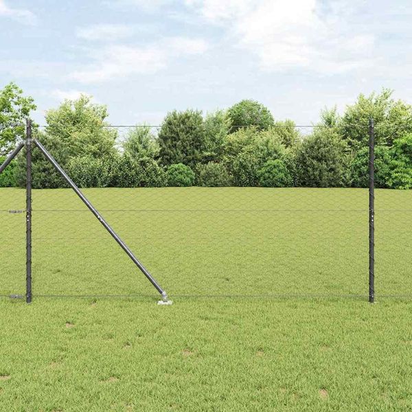 Maison Exclusive - Palo Della Recinzione Grigio 50 X 1,4 M (Rete 36 Mm)-image
