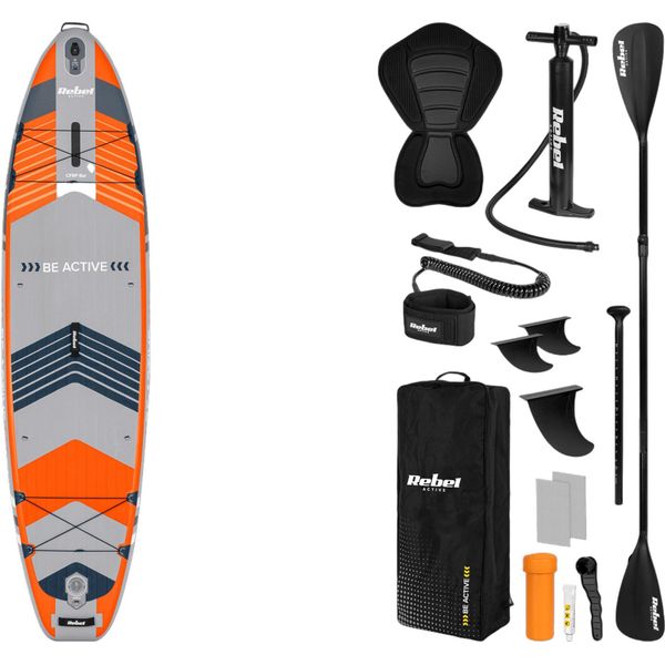 Rebel RBA-4518-OR Paddleboard Con Accessori 335 Cm, Sup Active Pro, Arancione-image