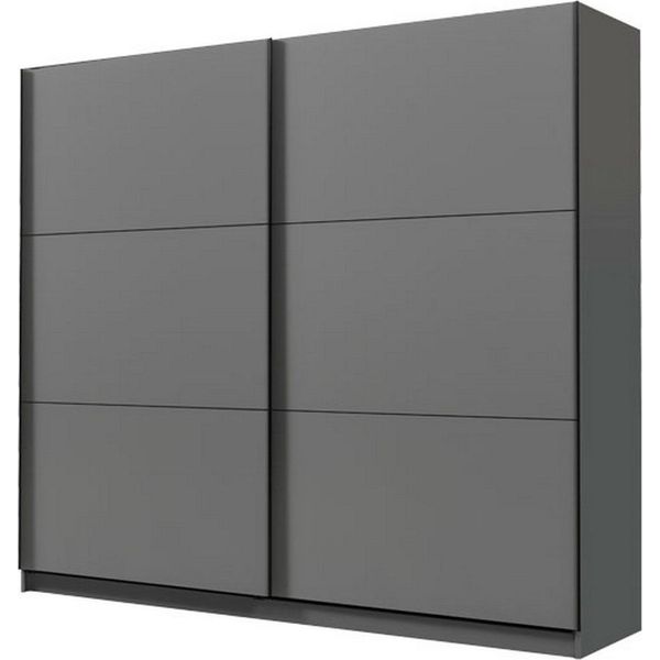 Dmora Guardaroba Grande Piateda 217X210H Cm Nero Antracite, 8 Ripiani Appendiabiti-image