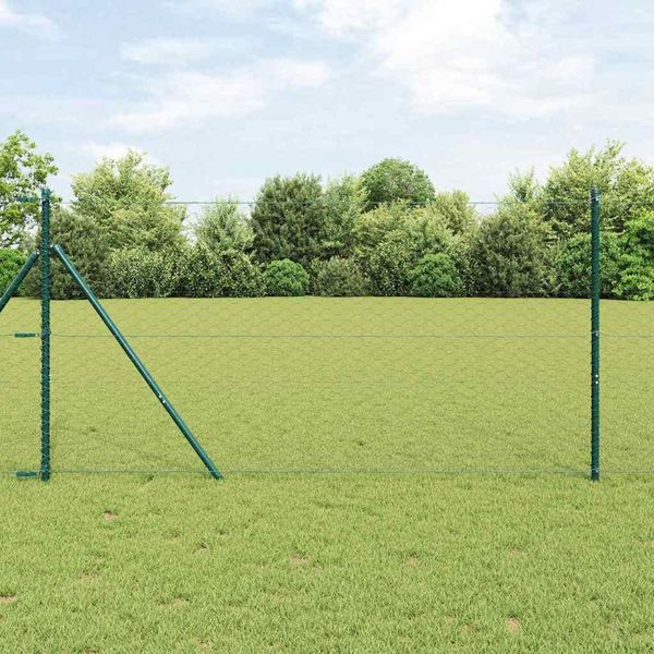 Maison Exclusive - Palo Della Recinzione Grigio 100 X 1,2 M (Rete 50 Mm)-image
