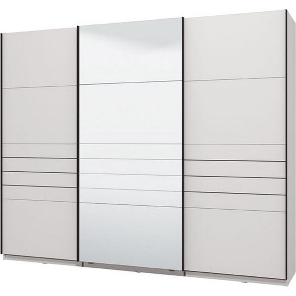 Dmora Guardaroba Grande Tures 267X217H Cm Bianco Opaco, Appendiabiti 2 Ripiani-image