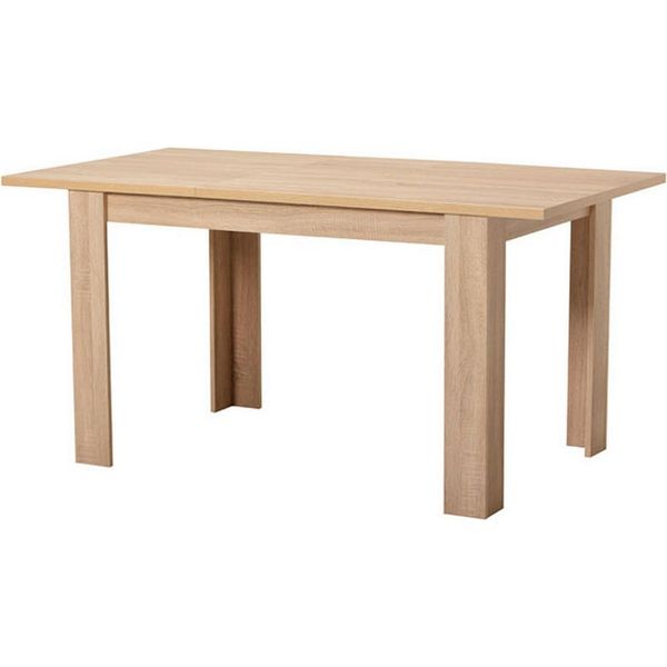 Dmora Tavolo Fisso Uscio 120X80X75H Cm Marrone Rovere, 6 Posti Forma Rettangolare-image