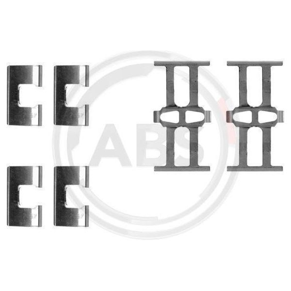 A.B.S. 1118Q Set Di Accessori, Pastiglie Freno A Disco Oe 45011180000 Compatibili Con Prelude, Legend, Insight, CR-V, Civic, Accord-image