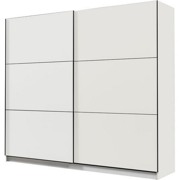 Dmora Guardaroba Grande Piateda 217X210H Cm Bianco Opaco, 8 Ripiani Appendiabiti-image