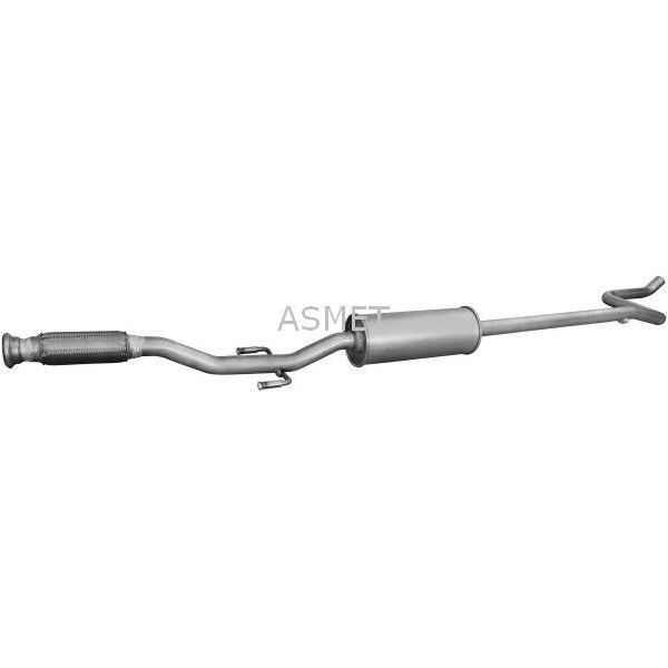 Asmet 8089 Silenziatore Centrale Oe 1717QK Compatibile Con C3, 2008, 207, 208-image