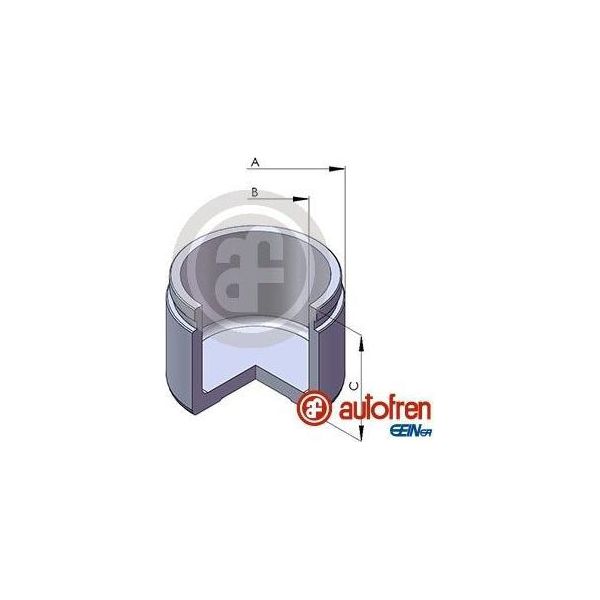 Autofren Seinsa D025225 Pistone, Pinza Freno Oe 05017832AA Compatibile Con Pt Cruiser, Accord, Civic, CR-V, HR-V, Integra, Legend, Nsx, Prelude, Shuttle, Classe A-image