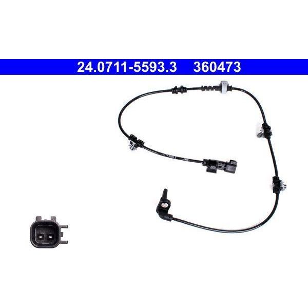 Ate 24.0711-5593.3 Sensore Velocità Ruota Oe 13379164 Compatibile Con Astra K-image