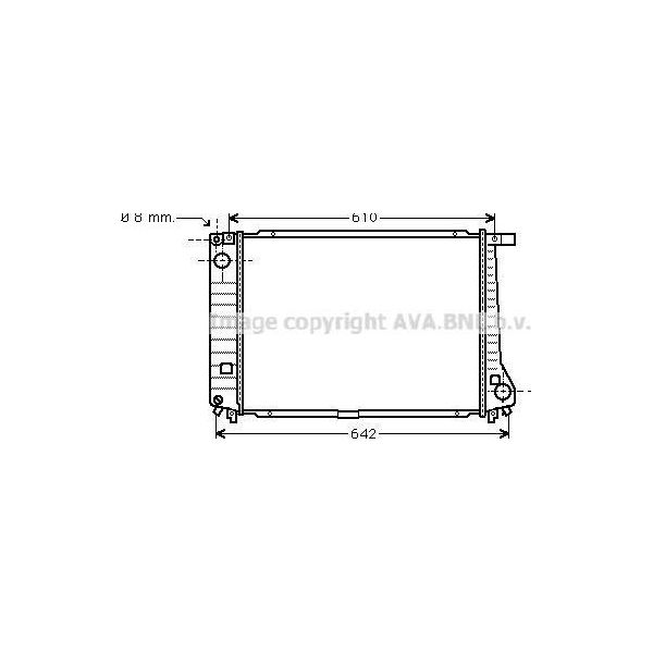 Ava BW2179 Radiatore Motore Oe 17112245510 Compatibile Con Serie 3 E36-image