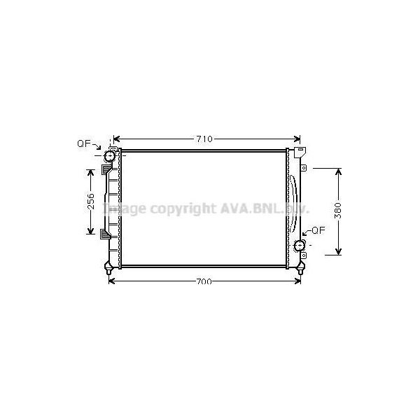 Ava AI2139 Radiatore Motore Oe 4B0121251 Compatibile Con A6 4B-image