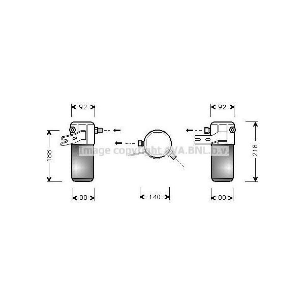 Ava AID012 Essiccatore, Climatizzatore Oe 4D0820193A Compatibile Con A8 4D-image
