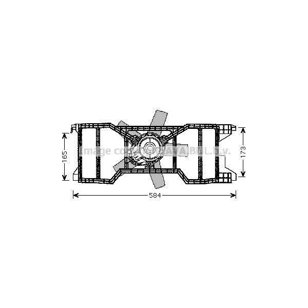 Ava FD7540 Ventola Radiatore Oe 1141508 Compatibile Con Fiesta, Fusion, 2-image