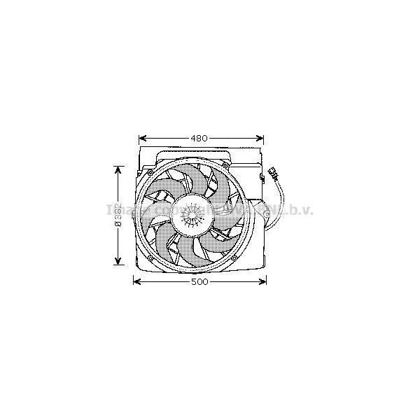 Ava BW7511 Ventola Radiatore Oe 64508364093 Compatibile Con 3Er E36, Z3Er E36-image